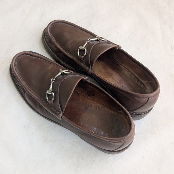 Gucci Horsebit Loafers Brown Men 10 D Leather Rubber main image 12